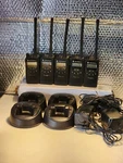 Motorola Radius CP125 Radio AAH49KDF8AA1AC Charger And Base. Fixed Price $250.00.