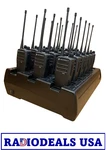 X Motorola CP200D Uhf Radio AAH01QDC9JA2AN, Antenna, Battery, 18-WAY Charger. Fixed Price $6688.00.