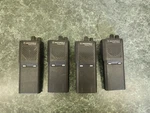 Lot Of 4 Uhf Motorola Radius P1225 Radios W/ Used Batteries. Fixed Price $119.99.