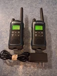 Motorola Talkabout T460 Rechargeable Two-way Radio (dark Blue) Lot Of 2 Tested. Fixed Price $44.99.