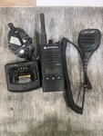 Motorola RDU4160D 16-CHANNEL Two-way Radio With Charger And Mic Accessory. Fixed Price $150.00.