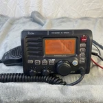 Icom IC-M504 Marine Dsc Vhf Radio Head Unit With Power On Tested. Fixed Price $99.99.