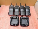(4) Icom IC-F24 Two-way Radio W/ Antenna & Belt Clip -- Lot Of. Fixed Price $89.97.
