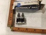 One Motorola Communications Replacement Part No. 40-84324C03, 2-SWITCH Assembly. Fixed Price $8.00.