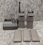 Lot Of 2 Motorola HT90 Handheld Radio/ Walkie Talkie & Charger NLN7646A. Fixed Price $64.99.
