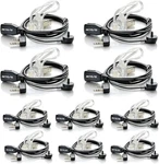 Case Of 10, Retevis Walkie Talkies Earpiece With Mic 2 Pin Acoustic Black. Fixed Price $71.82.