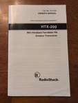 HTX-200 Fm Transceiver Meter Original Owner Manual. Fixed Price $9.99.