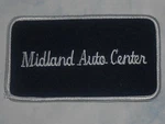 Midland Auto Center Patch - Vintage 4 1/2 Inches X. Fixed Price $7.99.
