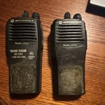 Motorola Radius CP200 Portable Handheld Two-way Radio Black Fcc Id AZ489FT3804. Fixed Price $75.00.